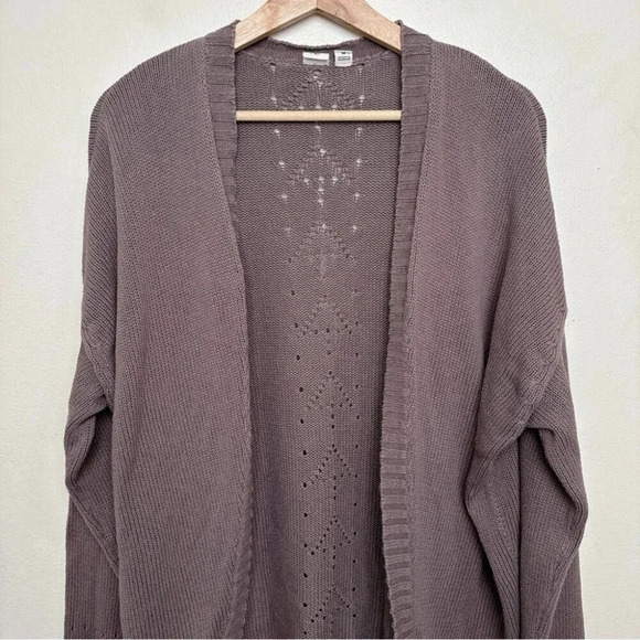 Tentree Womens Medium Anoba Open  Cotton Cardigan - Picture 5 of 15